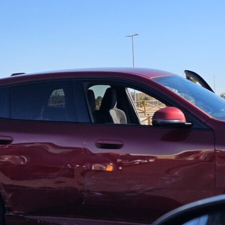 Car at a crash scene