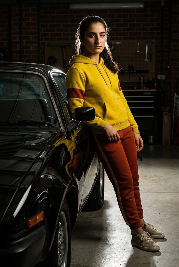 Riley Standing Out in Yellow