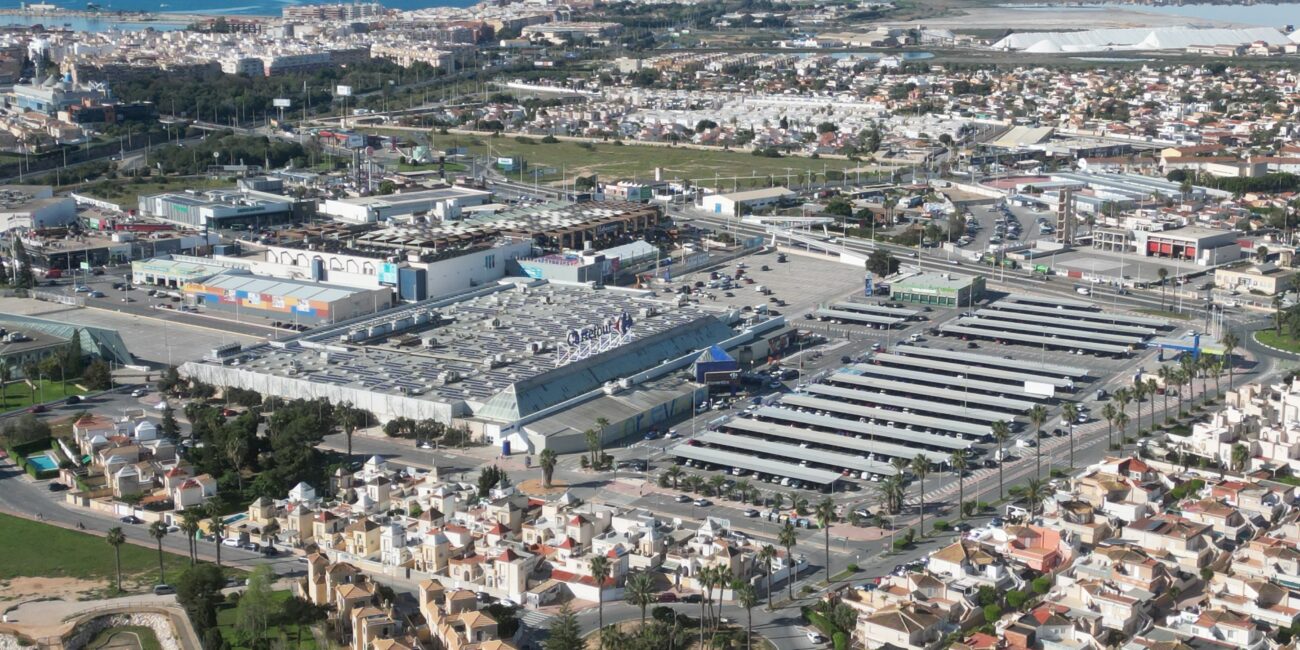 Torrevieja from the air, by Derek Appleton.