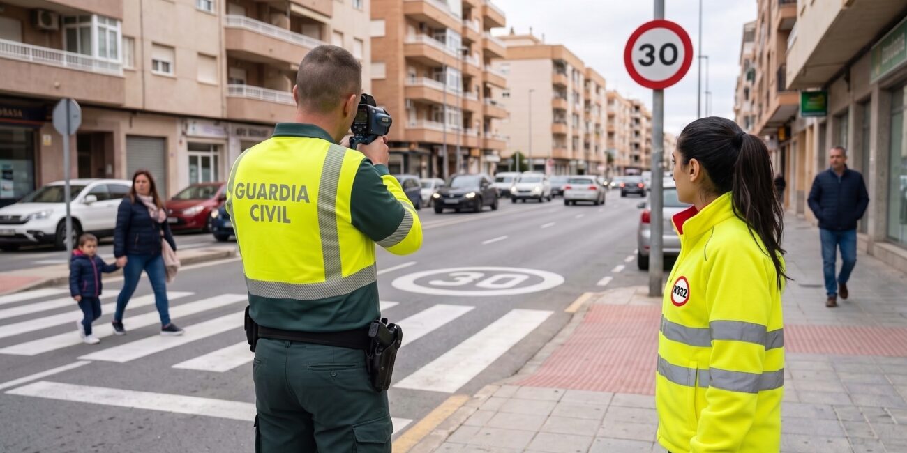 Riley Via observes pedestrian safety enforcement